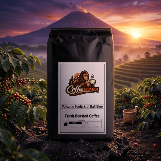 Volcanic Footprint Pods | Bali Blue Single Origin - Coffeesquatch